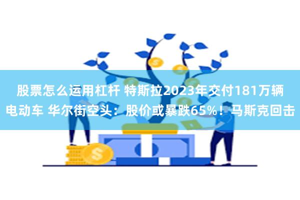 股票怎么运用杠杆 特斯拉2023年交付181万辆电动车 华尔街空头：股价或暴跌65%！马斯克回击