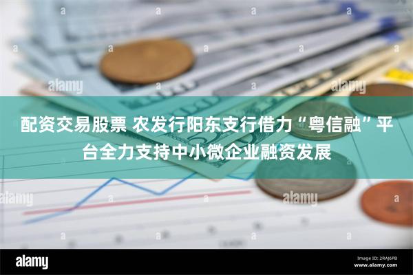 配资交易股票 农发行阳东支行借力“粤信融”平台全力支持中小微企业融资发展